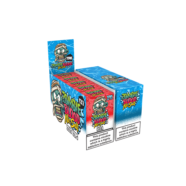 20mg Zombie Blood 10ml Nic Salts - Pack Of 5 (50VG/50PG) - Flavour: Blueberry Gum
