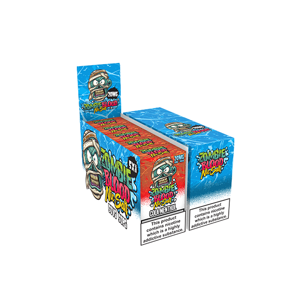 20mg Zombie Blood 10ml Nic Salts - Pack Of 5 (50VG/50PG) - Flavour: Tobacco