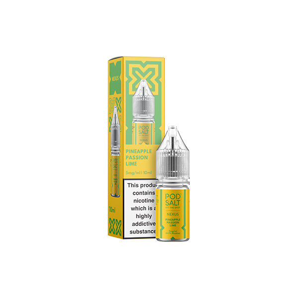 5mg Pod Salt Nexus 10ml Nic Salt (50VG/50PG) - Flavour: Sweet Tangerine Coconut