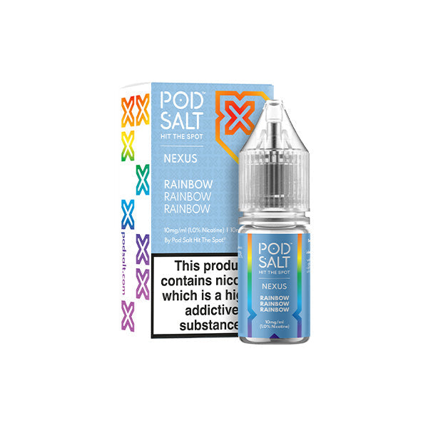 10mg Pod Salt Nexus 10ml Nic Salt (50VG/50PG) - Flavour: Pear Apple Raspberry