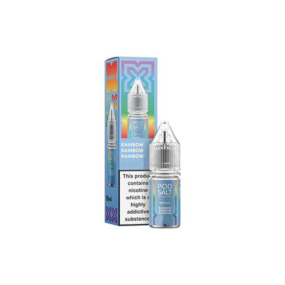 20mg Pod Salt Nexus 10ml Nic Salt (50VG/50PG) - Flavour: Lemon Lime Cola