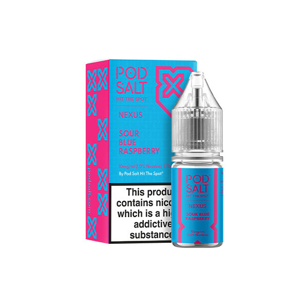 10mg Pod Salt Nexus 10ml Nic Salt (50VG/50PG) - Flavour: Grape Berry Burst