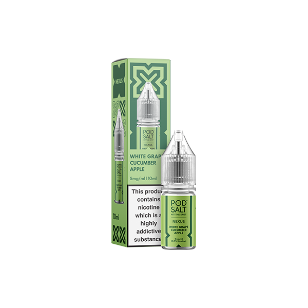 5mg Pod Salt Nexus 10ml Nic Salt (50VG/50PG) - Flavour: Berry Lime Ice