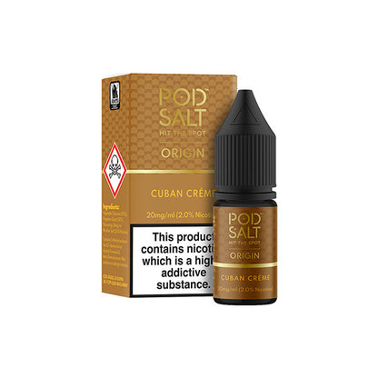 20mg Pod Salt Origins 10ml Nic Salt (50VG/50PG) - Flavour: Royal Tobacco