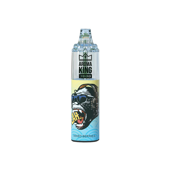 0mg Aroma King Tornado Disposable Vape Device 7000 Puffs - Flavour: Blue Razz Lemonade