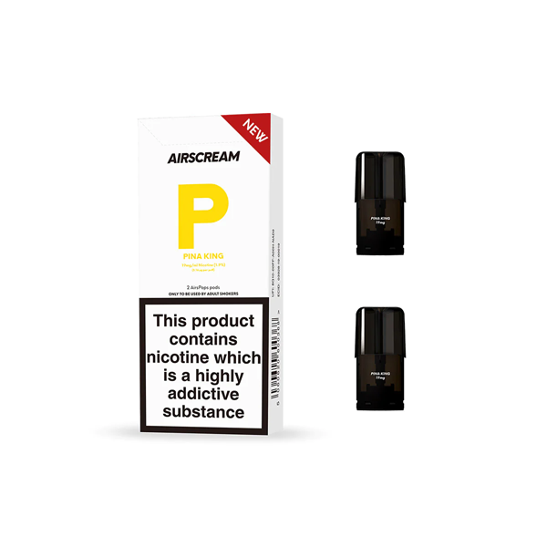 AirsPops Pre-filled Replacement Pods 2PCS 1.2ml - Flavour: Peach Ice