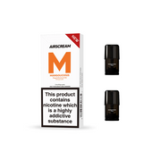 AirsPops Pre-filled Replacement Pods 2PCS 1.2ml - Flavour: Virginia Toba