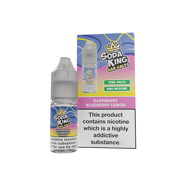 5mg Soda King Bar SALTS Nic Salts 10ml - (50VG/50PG) - Flavour: Gummy Bear