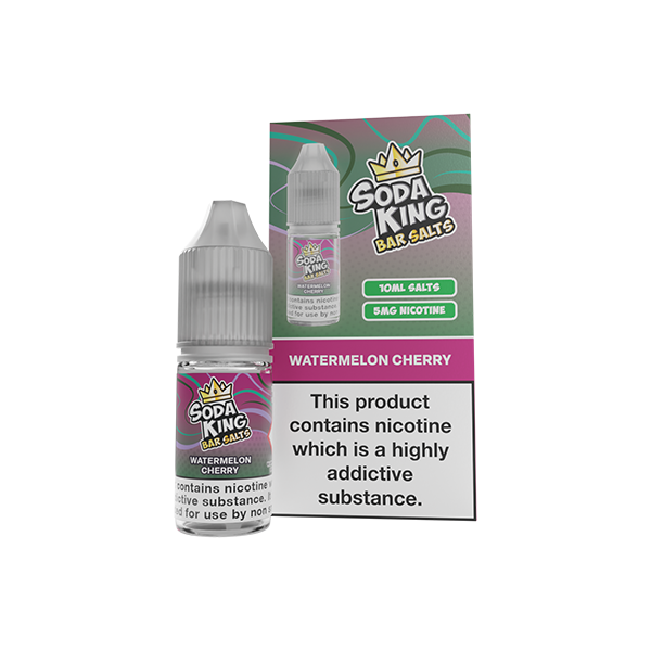 5mg Soda King Bar SALTS Nic Salts 10ml - (50VG/50PG) - Flavour: Gummy Bear