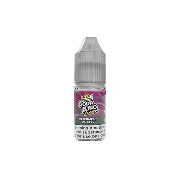 Soda King Bar SALTS 5mg Nic Salts 10ml - (50VG/50PG) - Flavour: Watermelon Breeze