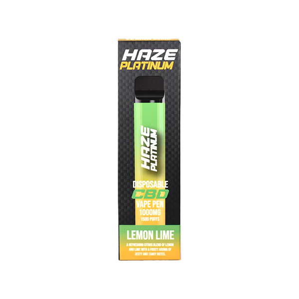 Haze Platinum 1000mg CBD Disposable Vape Device 1500 Puffs - Flavour: Energy