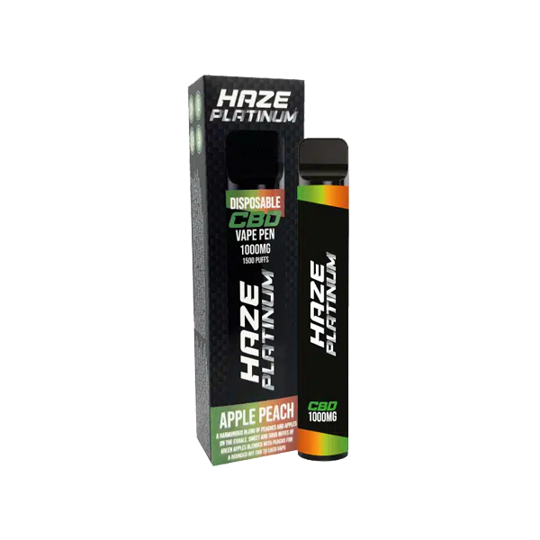 Haze Platinum 1000mg CBD Disposable Vape Device 1500 Puffs - Flavour: Energy