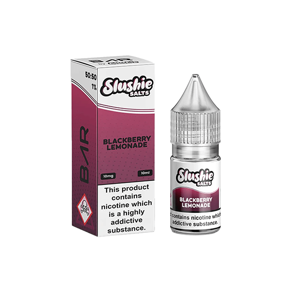 10mg Bar By Slushie 10ml Bar Salts (50VG/50PG) - Flavour: Blueberry Strawberry Blackberry