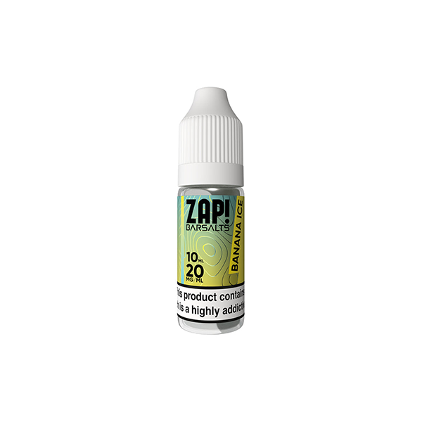 20mg ZAP! Bar Salts Nic Salt 10ml (50VG/50PG) - Flavour: Peach Ice