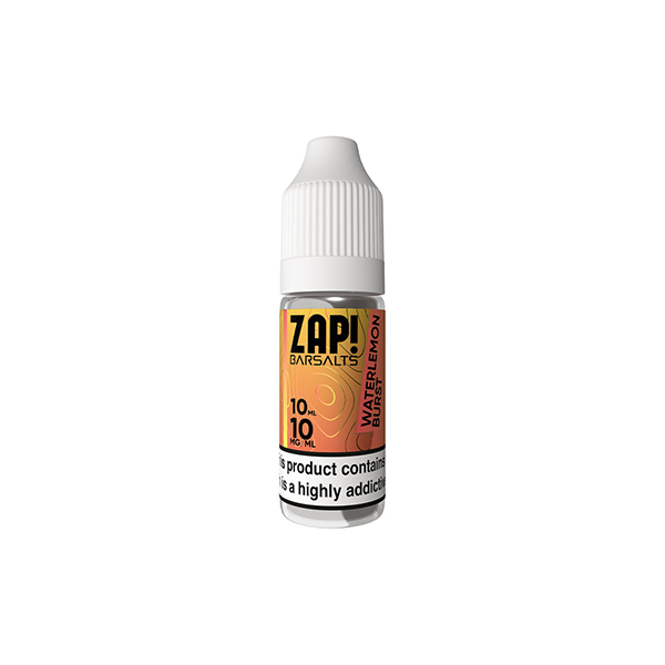 10mg ZAP! Bar Salts Nic Salt 10ml (50VG/50PG) - Flavour: Strawberry Watermelon Bubblegum