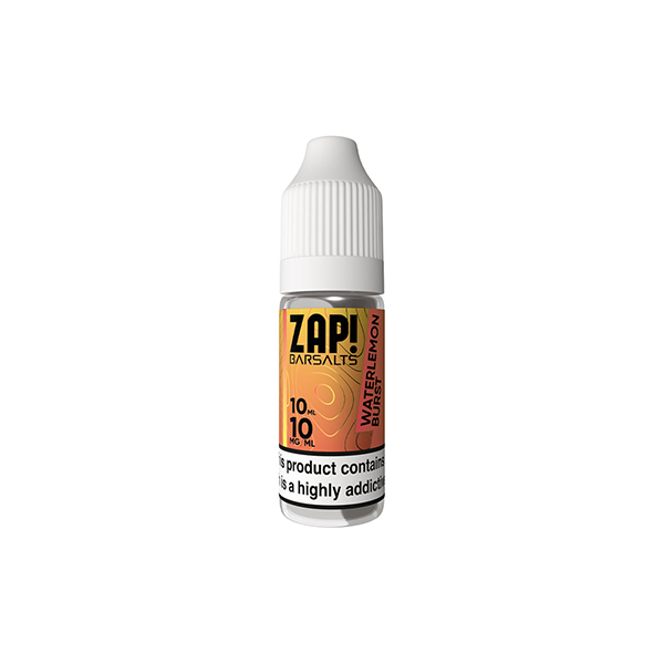 10mg ZAP! Bar Salts Nic Salt 10ml (50VG/50PG) - Flavour: Red Apple Watermelon