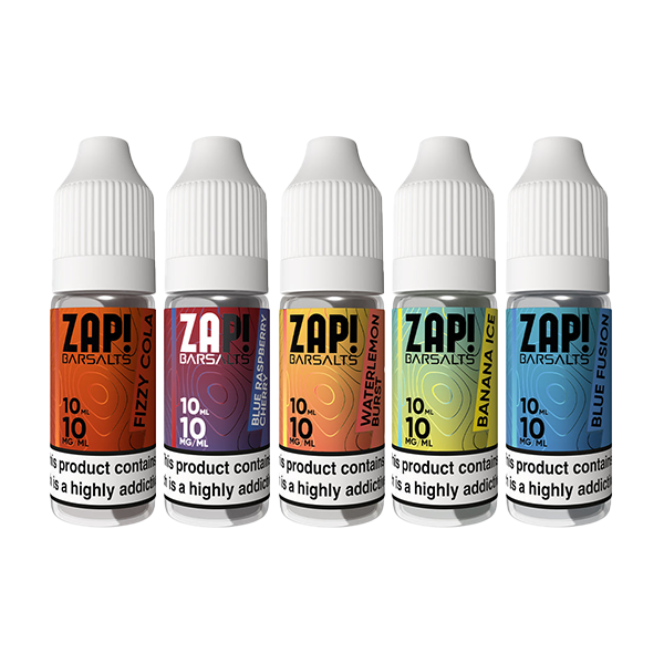 10mg ZAP! Bar Salts Nic Salt 10ml (50VG/50PG) - Flavour: Strawberry Watermelon Bubblegum