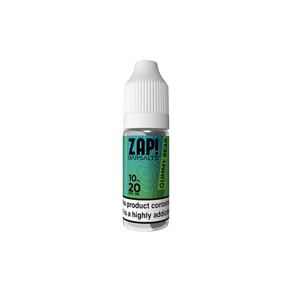 20mg ZAP! Bar Salts Nic Salt 10ml (50VG/50PG) - Flavour: Lemon & Lime
