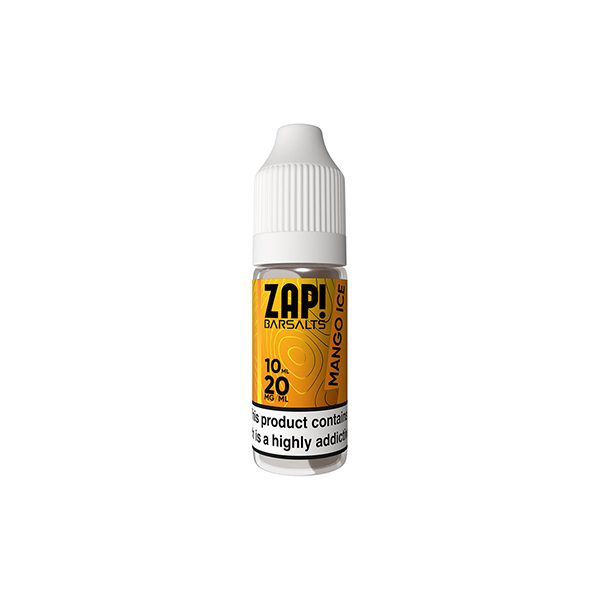 20mg ZAP! Bar Salts Nic Salt 10ml (50VG/50PG) - Flavour: Fizzy Cola