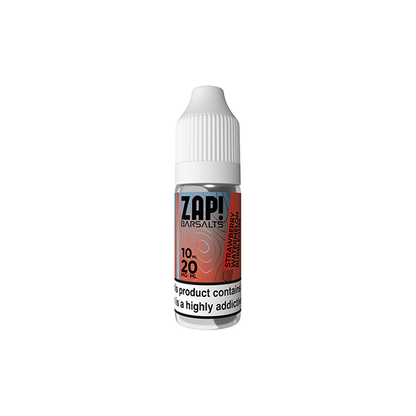 20mg ZAP! Bar Salts Nic Salt 10ml (50VG/50PG) - Flavour: Fresh Mint