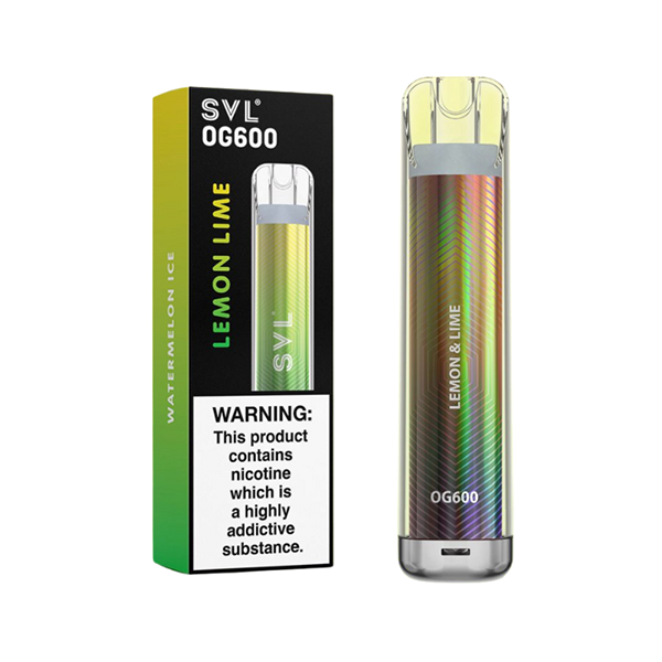 20mg SVL OG600 Disposable Vape 600 Puffs - Flavour: Watermelon Ice