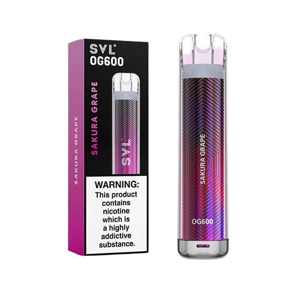 20mg SVL OG600 Disposable Vape 600 Puffs - Flavour: Blue Razz Gummy