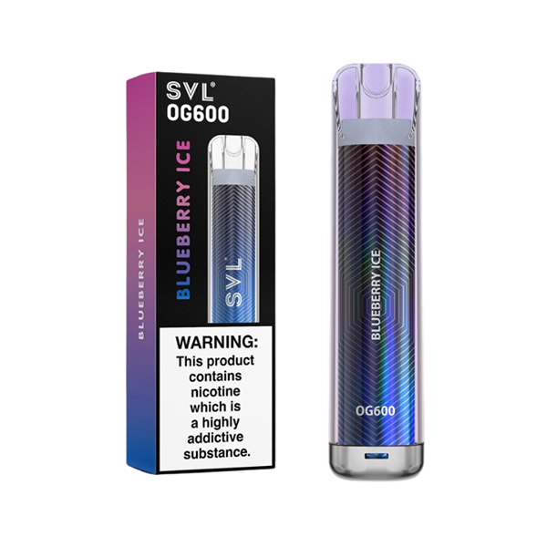 20mg SVL OG600 Disposable Vape 600 Puffs - Flavour: Blue Razz Gummy