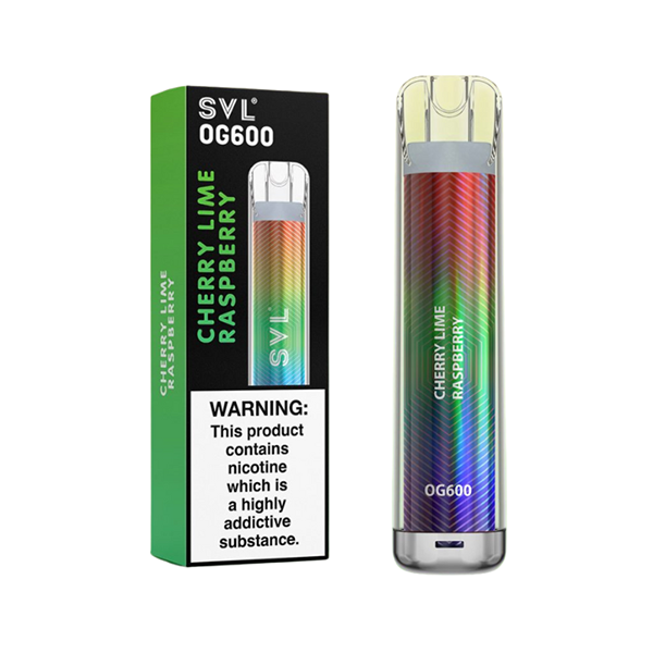 20mg SVL OG600 Disposable Vape 600 Puffs - Flavour: Blue Razz Gummy