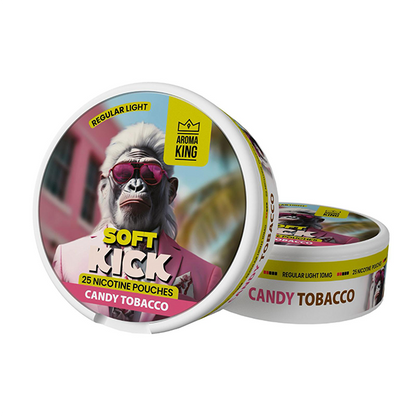 10mg Aroma King Soft Kick Nicotine Pouches - 25 Pouches - Flavour: Cola Ice