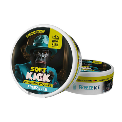 10mg Aroma King Soft Kick Nicotine Pouches - 25 Pouches - Flavour: Cola Ice