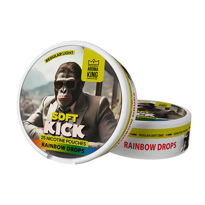 10mg Aroma King Soft Kick Nicotine Pouches - 25 Pouches - Flavour: Cola Ice