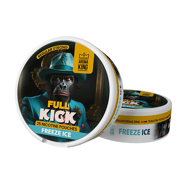20mg Aroma King Full Kick Nicotine Pouches - 25 Pouches - Flavour: Exotic Ice