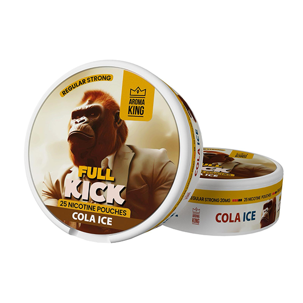 20mg Aroma King Full Kick Nicotine Pouches - 25 Pouches - Flavour: Freeze Ice
