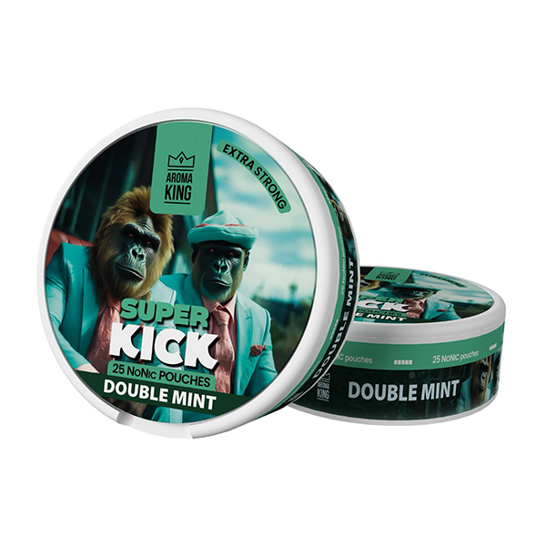 25mg Aroma King Super Kick NoNic Pouches - 25 Pouches - Flavour: Cola Ice