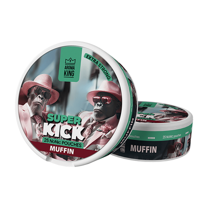 25mg Aroma King Super Kick NoNic Pouches - 25 Pouches - Flavour: Menthol Ice
