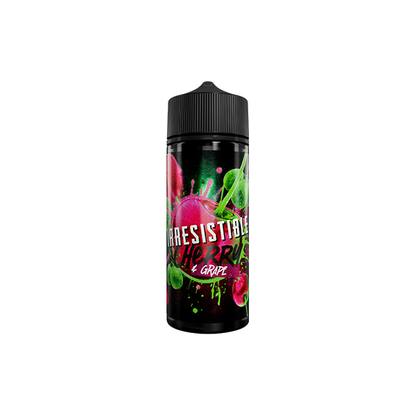 0mg Irresistible 100ml Shortfill (70VG/30PG) - Flavour: Grape & Blue Razz