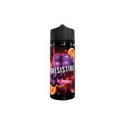 0mg Irresistible 100ml Shortfill (70VG/30PG) - Flavour: Grape & Blue Razz