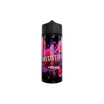 0mg Irresistible 100ml Shortfill (70VG/30PG) - Flavour: Cherry & Blue Razz