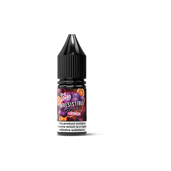 5mg Irresistible 10ml Nic Salt (50VG/50PG) - Flavour: Grape & Blackcurrant