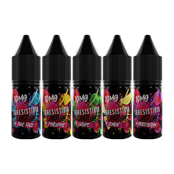 10mg Irresistible 10ml Nic Salt (50VG/50PG) - Flavour: Cherry & Blue Razz