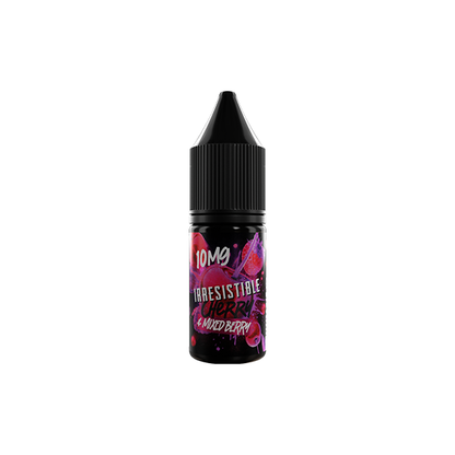10mg Irresistible 10ml Nic Salt (50VG/50PG) - Flavour: Grape & Blue Razz