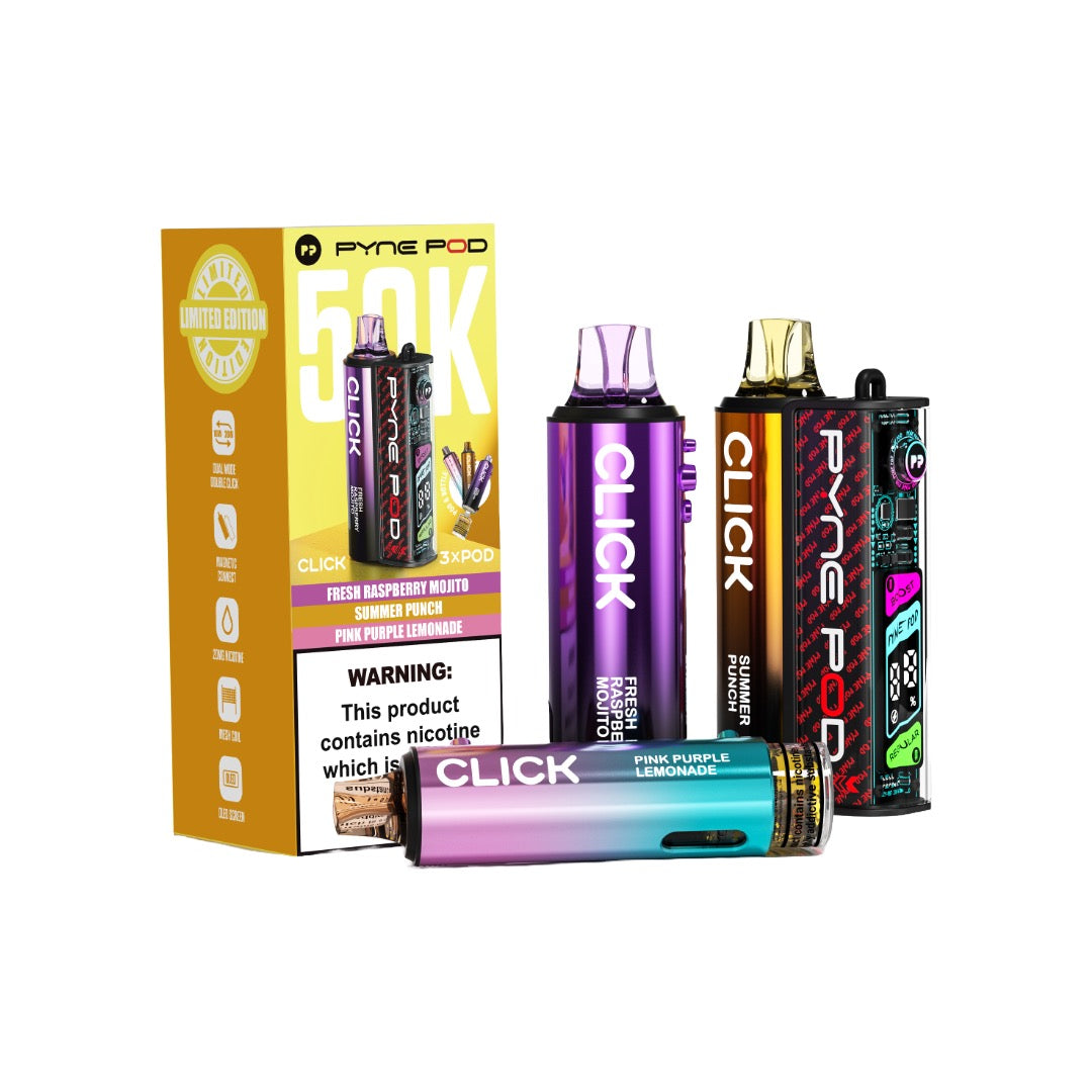 20mg Pyne Pod Click 50K Prefilled Pod Vape Kit - Flavour: Lime Edition