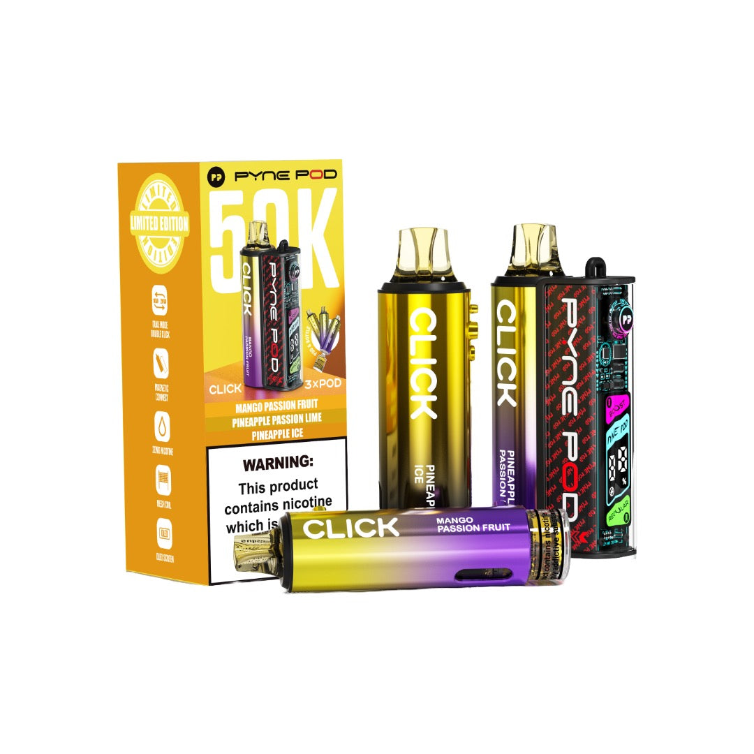 20mg Pyne Pod Click 50K Prefilled Pod Vape Kit - Flavour: Sweet Edition