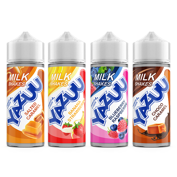 0mg Yazuu Milk Shakes 100ml Shortfill (70VG/30PG) - Flavour: Blueberry Raspberry