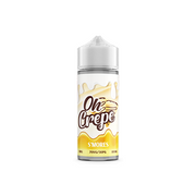 0mg Oh Crepe 100ml Shortfill (70VG/30PG) - Flavour: Blue Razz Strawberry