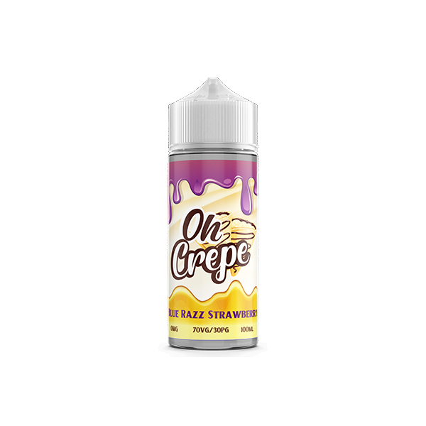 0mg Oh Crepe 100ml Shortfill (70VG/30PG) - Flavour: Peanut Buttercup