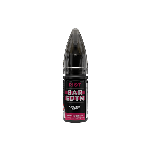 5mg Riot Squad BAR EDTN 10ml Nic Salts (50VG/50PG) - Flavour: Strawberry Raspberry Cherry