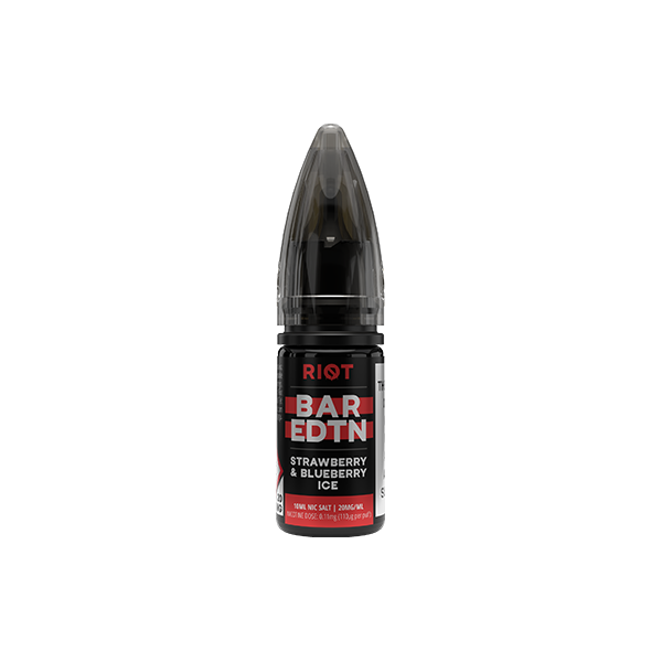 5mg Riot Squad BAR EDTN 10ml Nic Salts (50VG/50PG) - Flavour: Strawberry Kiwi