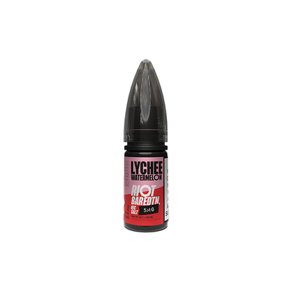 5mg Riot Squad BAR EDTN 10ml Nic Salts (50VG/50PG) - Flavour: Strawberry Maxx