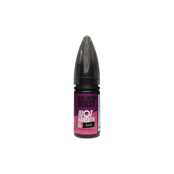 5mg Riot Squad BAR EDTN 10ml Nic Salts (50VG/50PG) - Flavour: Blueberry Sour Raspberry